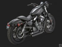 Escape Vance and Hines Shortshots Negros Sportster 07-16